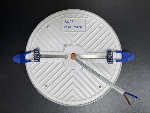 9/24/36W Solas Painéil DOB gan Fráma Cuasaithe, Iarann ​​+ pp